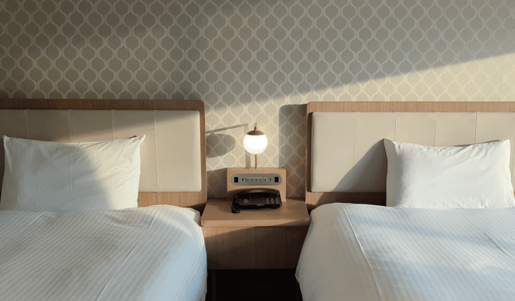 Guest room at Mitsui Garden Hotel Kashiwanoha Parkside in Chiba, Japan